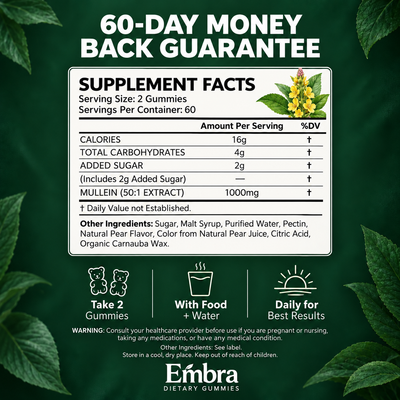 Embra Mullein Lung Support Gummies
